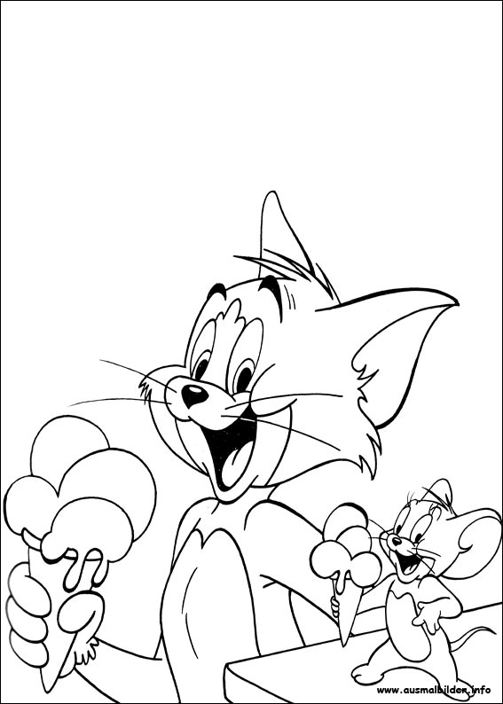 ausmalbilder tom und jerry